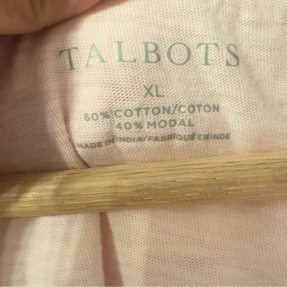 Talbots Eyelet Ruffle Collar Sleeveless Top Pink Women Size XL - Picture 5 of 7